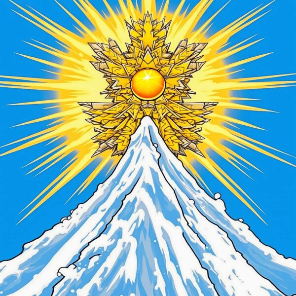 Season 1 - Christmas Mountain Canvas Art